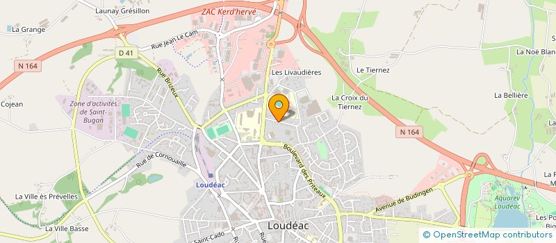 localisation de l'entreprise COLLEGE DES LIVAUDIERES à LOUDEAC