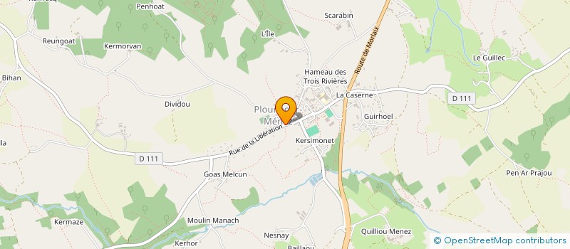 localisation de l'entreprise COLLEGE DES MONTS D'ARREE  PLOUNEOUR-MENEZ