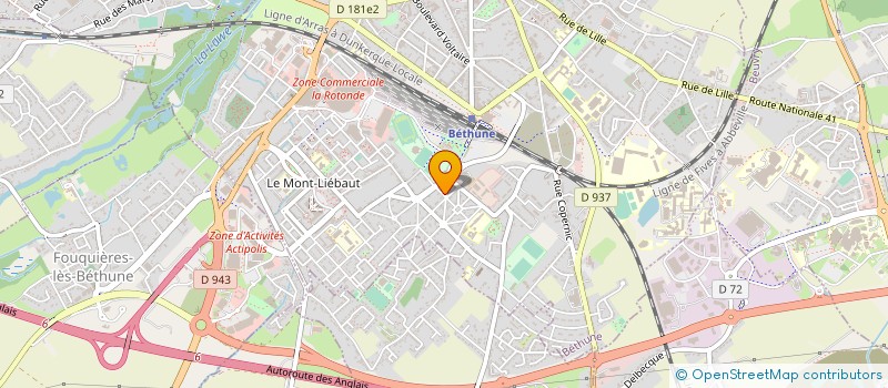 localisation de l'entreprise COLLEGE DES URGENCES ET DU SMUR DU CH BETHUNE-BEUVRY à BETHUNE