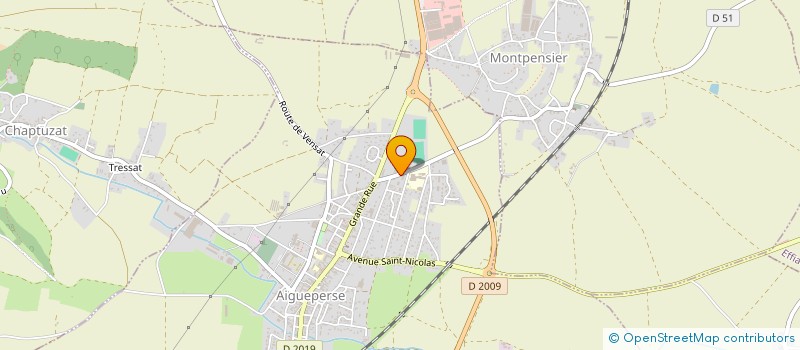 localisation de l'entreprise COLLEGE DIDEROT  AIGUEPERSE