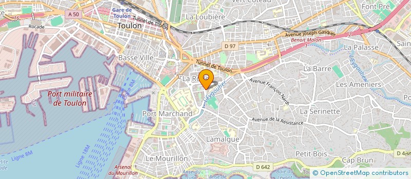 localisation de l'entreprise COLLEGE DJANGO REINHARDT  TOULON