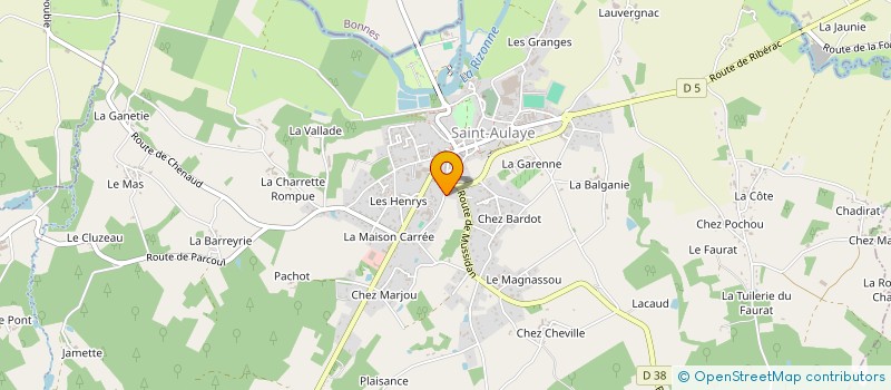 localisation de l'entreprise COLLEGE DRONNE DOUBLE  SAINT AULAYE-PUYMANGOU