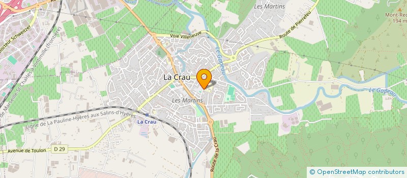localisation de l'entreprise COLLEGE DU FENOUILLET à LA CRAU