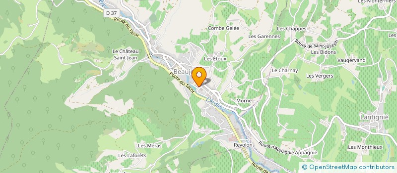 localisation de l'entreprise COLLEGE DU VAL D'ARDIERES à BEAUJEU