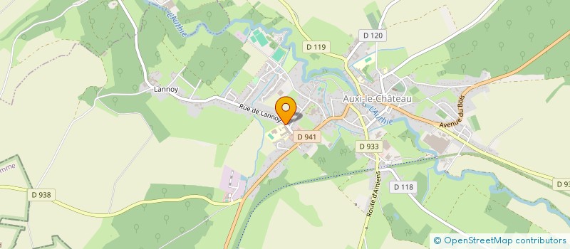localisation de l'entreprise COLLEGE DU VAL D'AUTHIE à AUXI-LE-CHATEAU
