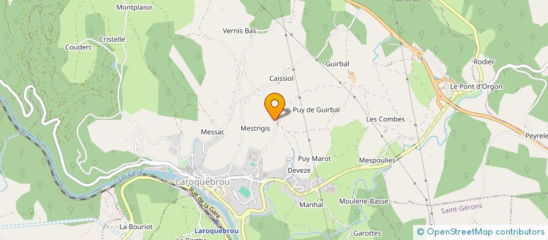 localisation de l'entreprise COLLEGE DU VAL DE CERE à LAROQUEBROU