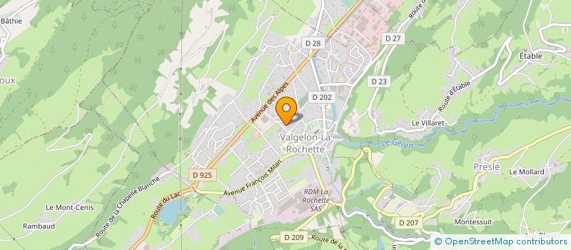 localisation de l'entreprise COLLEGE DU VAL GELON  VALGELON-LA ROCHETTE