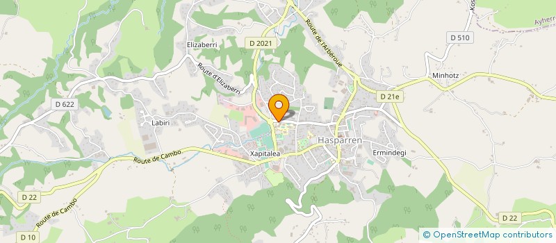 localisation de l'entreprise COLLEGE ELHUYAR  HASPARREN