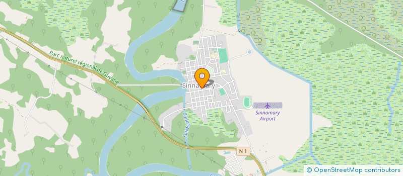 localisation de l'entreprise COLLEGE ELIE CASTOR  SINNAMARY