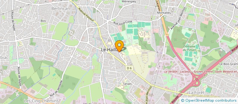 localisation de l'entreprise COLLEGE EMILE ZOLA  LE HAILLAN