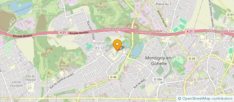 localisation de l'entreprise COLLEGE EMILE ZOLA  FOUQUIERES LES LENS