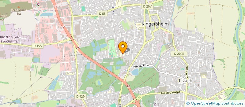 localisation de l'entreprise COLLEGE EMILE ZOLA  KINGERSHEIM