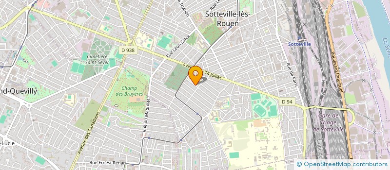 localisation de l'entreprise COLLEGE EMILE ZOLA  SOTTEVILLE-LES-ROUEN