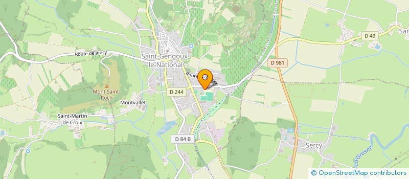 localisation de l'entreprise COLLEGE EN FLEURETTE  SAINT-GENGOUX-LE-NATIONAL