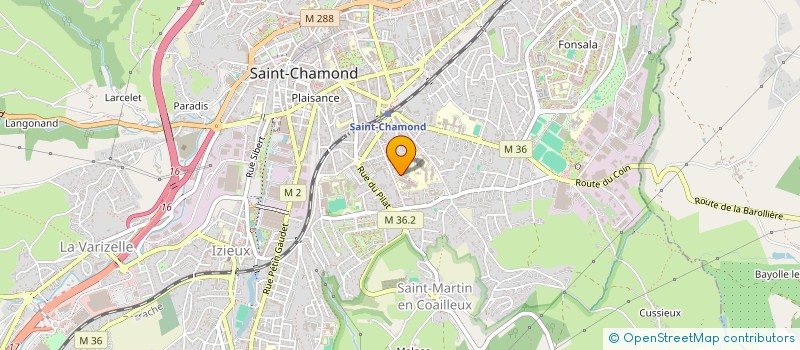 localisation de l'entreprise COLLEGE ENNEMOND RICHARD  SAINT-CHAMOND