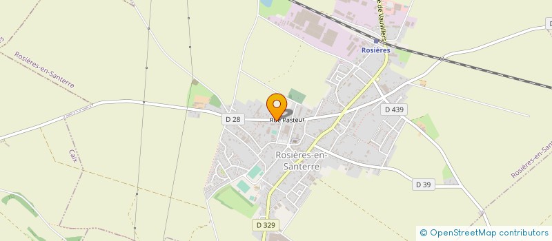 localisation de l'entreprise COLLEGE ENSEIGNEMENT SECONDAIRE JULES VERNE  ROSIERES-EN-SANTERRE