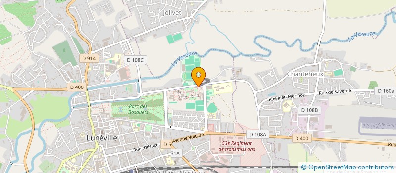 localisation de l'entreprise COLLEGE ERNEST BICHAT à LUNEVILLE