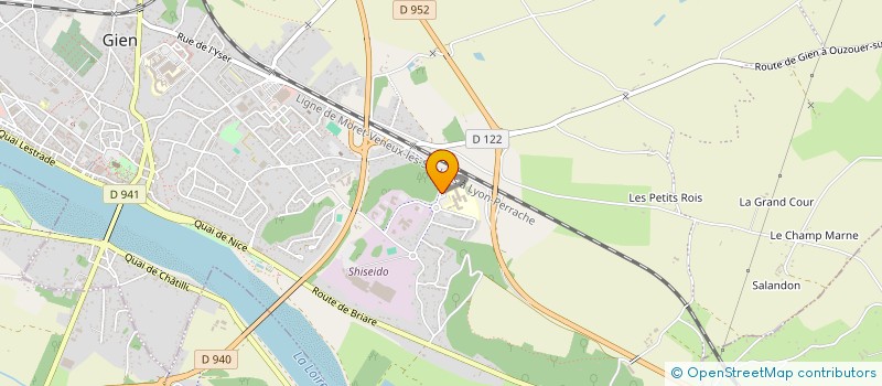 localisation de l'entreprise COLLEGE ERNEST BILDSTEIN  GIEN
