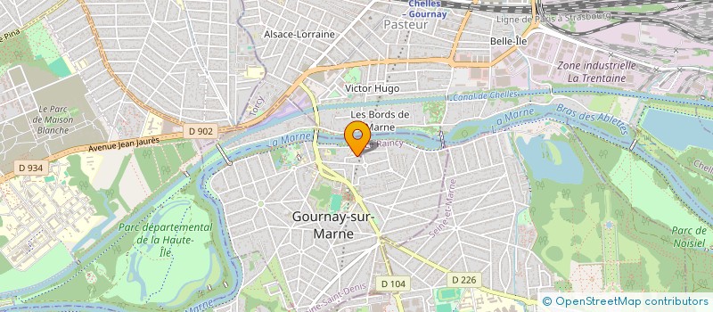 localisation de l'entreprise COLLEGE EUGENE CARRIERE à GOURNAY-SUR-MARNE