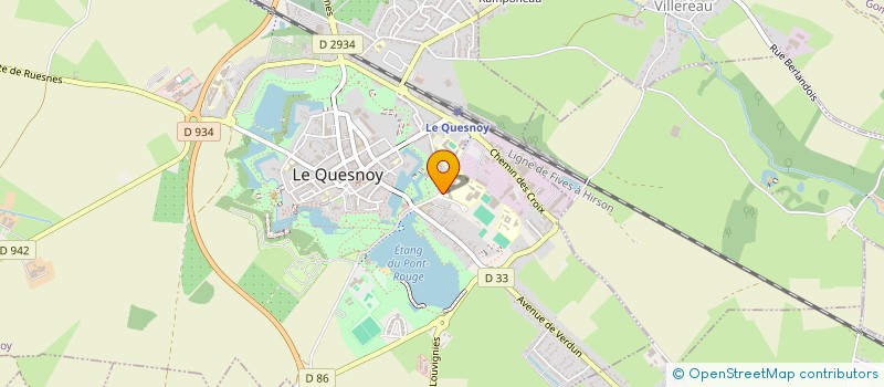 localisation de l'entreprise COLLEGE EUGENE THOMAS  LE QUESNOY
