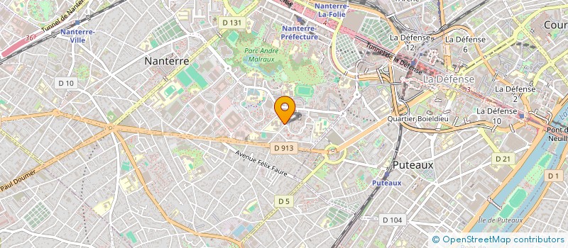 localisation de l'entreprise COLLEGE EVARISTE GALOIS  NANTERRE