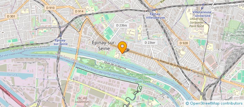 localisation de l'entreprise COLLEGE EVARISTE GALOIS à EPINAY-SUR-SEINE