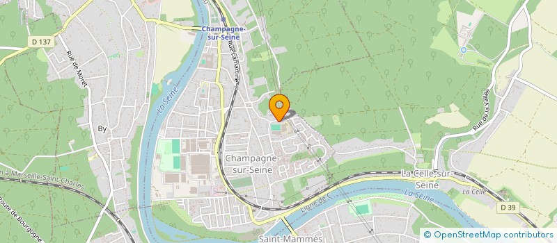 localisation de l'entreprise COLLEGE FERNAND GREGH  CHAMPAGNE-SUR-SEINE