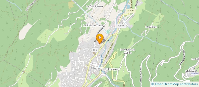 localisation de l'entreprise COLLEGE FLAVIUS VAUSSENAT à ALLEVARD