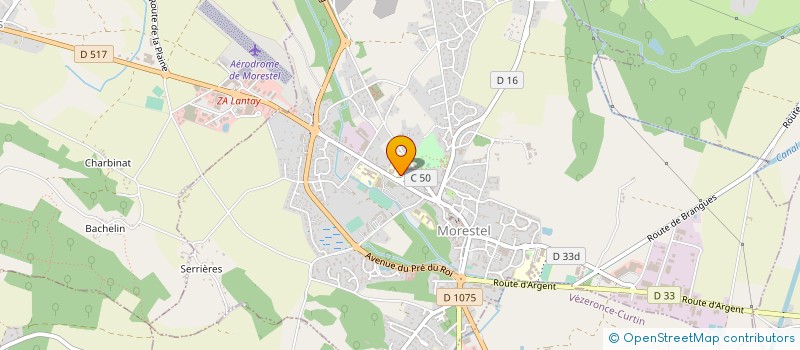 localisation de l'entreprise COLLEGE FRANCOIS AUGUSTE RAVIER  MORESTEL