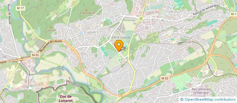 localisation de l'entreprise COLLEGE FRANCOIS MITTERAND  CLAPIERS