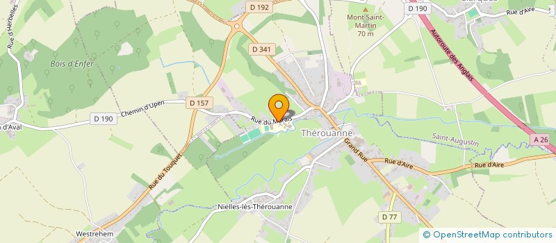 localisation de l'entreprise COLLEGE FRANCOIS MITTERRAND  THEROUANNE