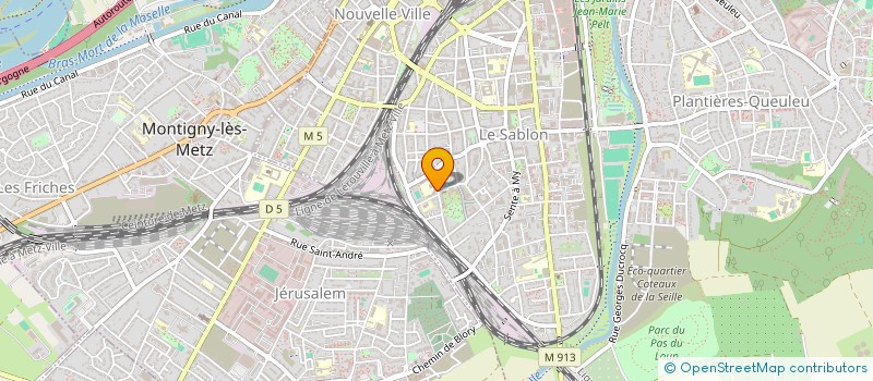 localisation de l'entreprise COLLEGE FRANCOIS RABELAIS  METZ