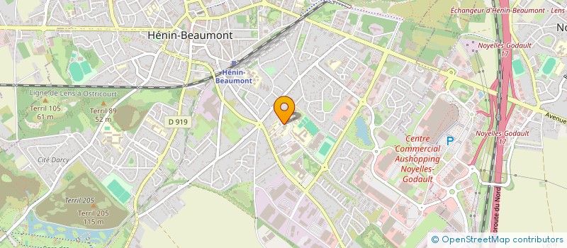 localisation de l'entreprise COLLEGE FRANCOIS RABELAIS  HENIN-BEAUMONT