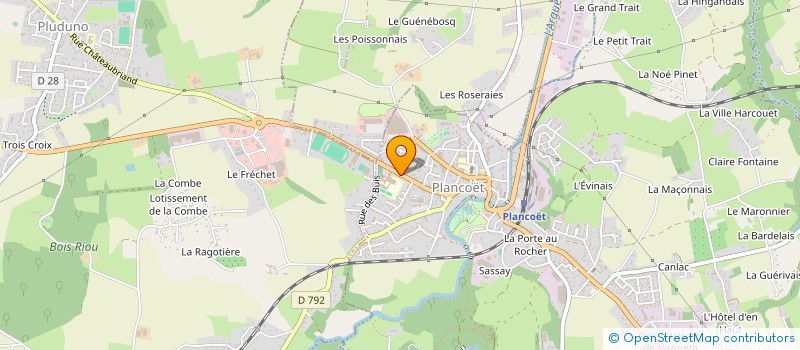 localisation de l'entreprise COLLEGE FRANCOIS RENE DE CHATEAUBRIAND à PLANCOET