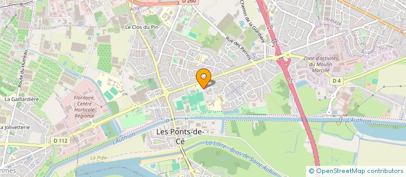 localisation de l'entreprise COLLEGE FRANCOIS VILLON  LES PONTS-DE-CE