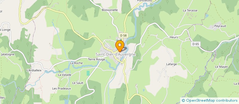 localisation de l'entreprise COLLEGE FRANCOIS VILLON  SAINT-DIER-D'AUVERGNE