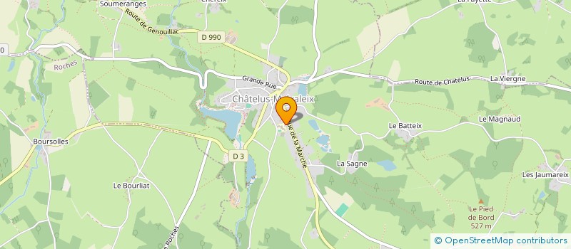 localisation de l'entreprise COLLEGE FRANCOISE DOLTO à CHATELUS-MALVALEIX