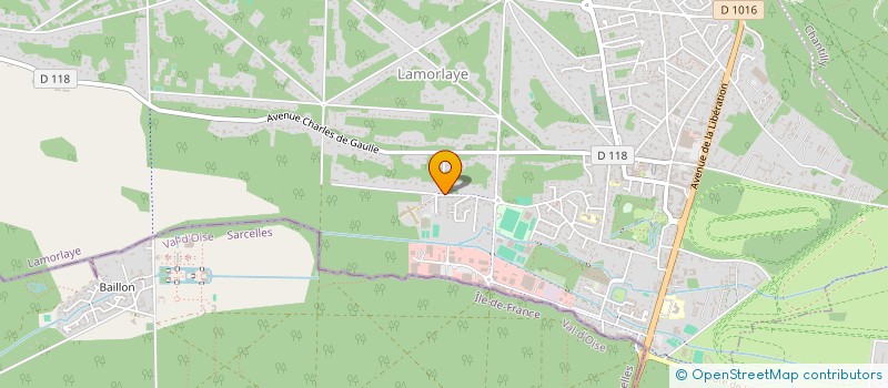 localisation de l'entreprise COLLEGE FRANCOISE DOLTO  LAMORLAYE