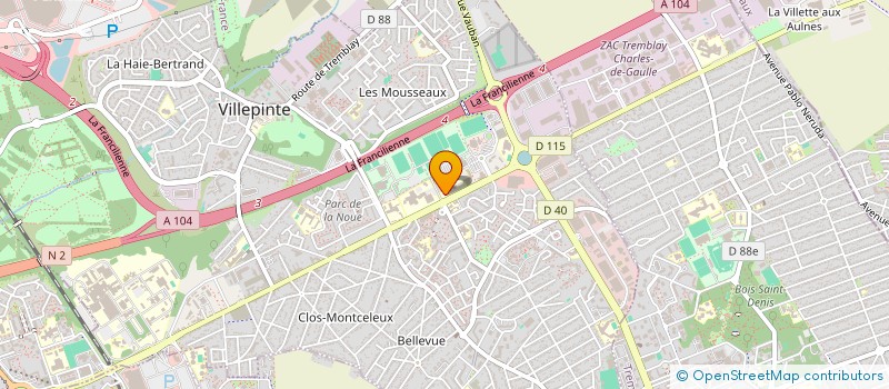 localisation de l'entreprise COLLEGE FRANCOISE DOLTO à VILLEPINTE