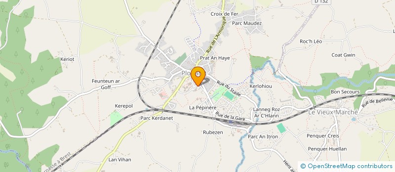 localisation de l'entreprise COLLEGE FRANCOISE-MARIE LUZEL  PLOUARET