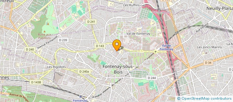 localisation de l'entreprise COLLEGE FREDERIC ET IRENE JOLIOT CURIE à FONTENAY-SOUS-BOIS
