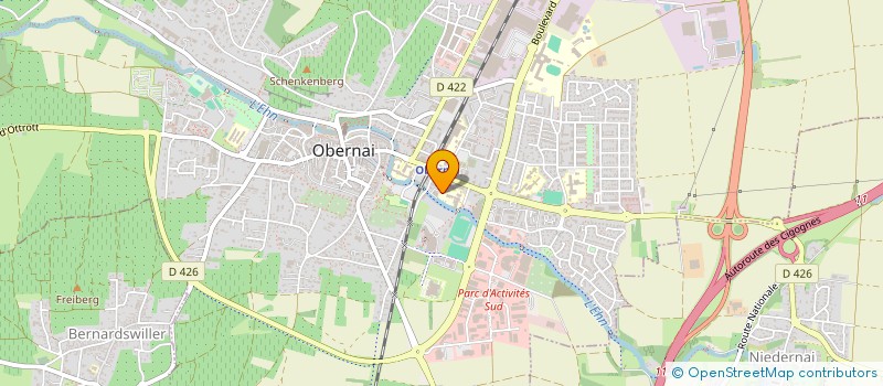 localisation de l'entreprise COLLEGE FREPPEL  OBERNAI