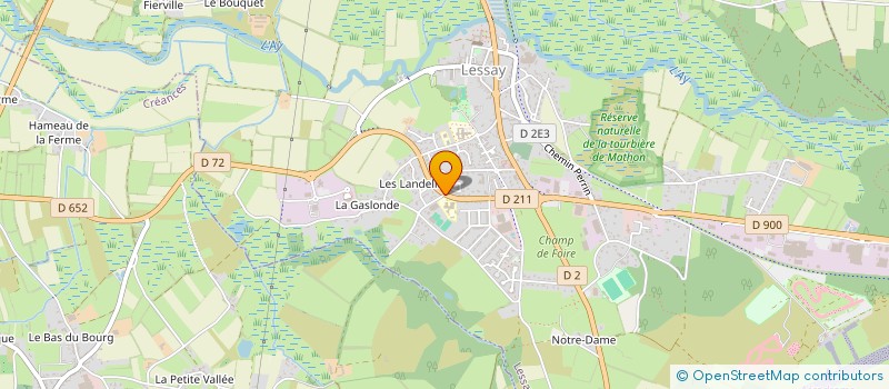 localisation de l'entreprise COLLEGE G.DESDEVISES DU DEZERT  LESSAY