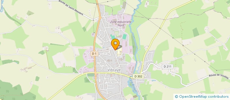 localisation de l'entreprise COLLEGE GABRIEL GOUSSAULT  VIBRAYE