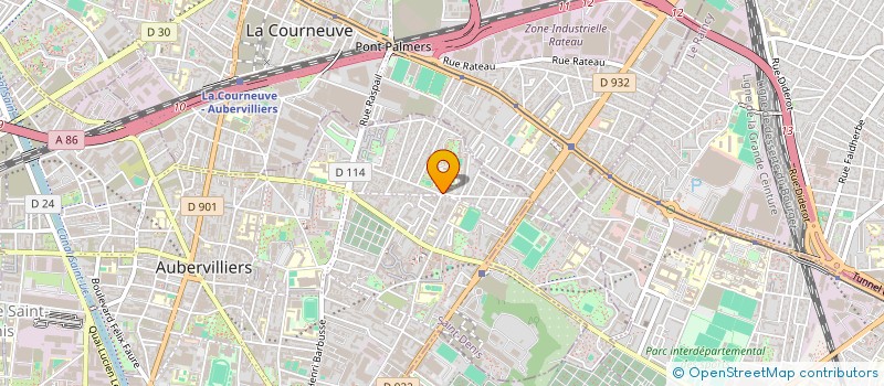 localisation de l'entreprise COLLEGE GABRIEL PERI  AUBERVILLIERS