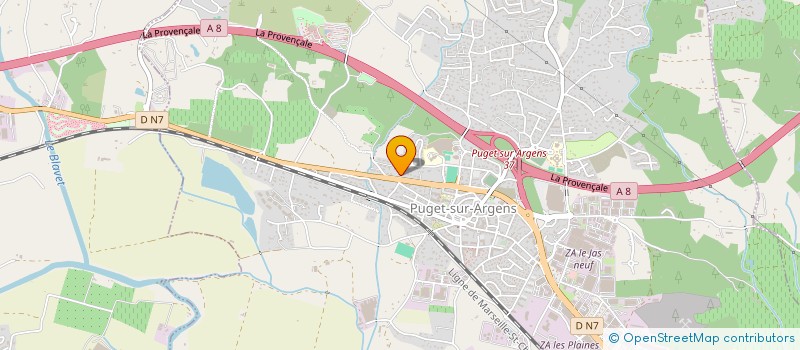 localisation de l'entreprise COLLEGE GABRIELLE COLETTE  PUGET-SUR-ARGENS