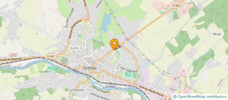 localisation de l'entreprise COLLEGE GASTON FEBUS  ORTHEZ