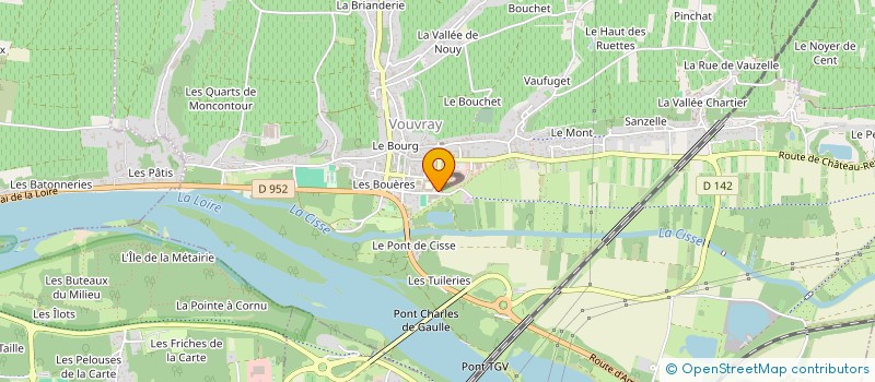 localisation de l'entreprise COLLEGE GASTON HUET  VOUVRAY