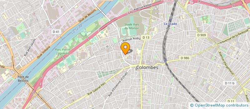 localisation de l'entreprise COLLEGE GAY LUSSAC à COLOMBES