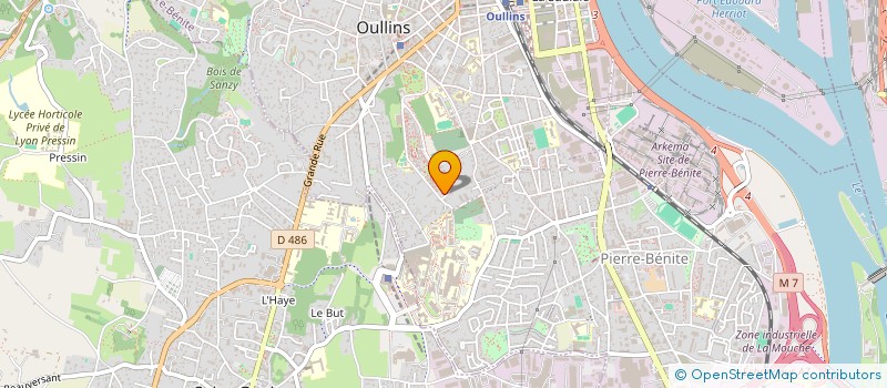 localisation de l'entreprise COLLEGE GEN ENSEIG MAITRES STAGE UNIVER.  OULLINS-PIERRE-BENITE